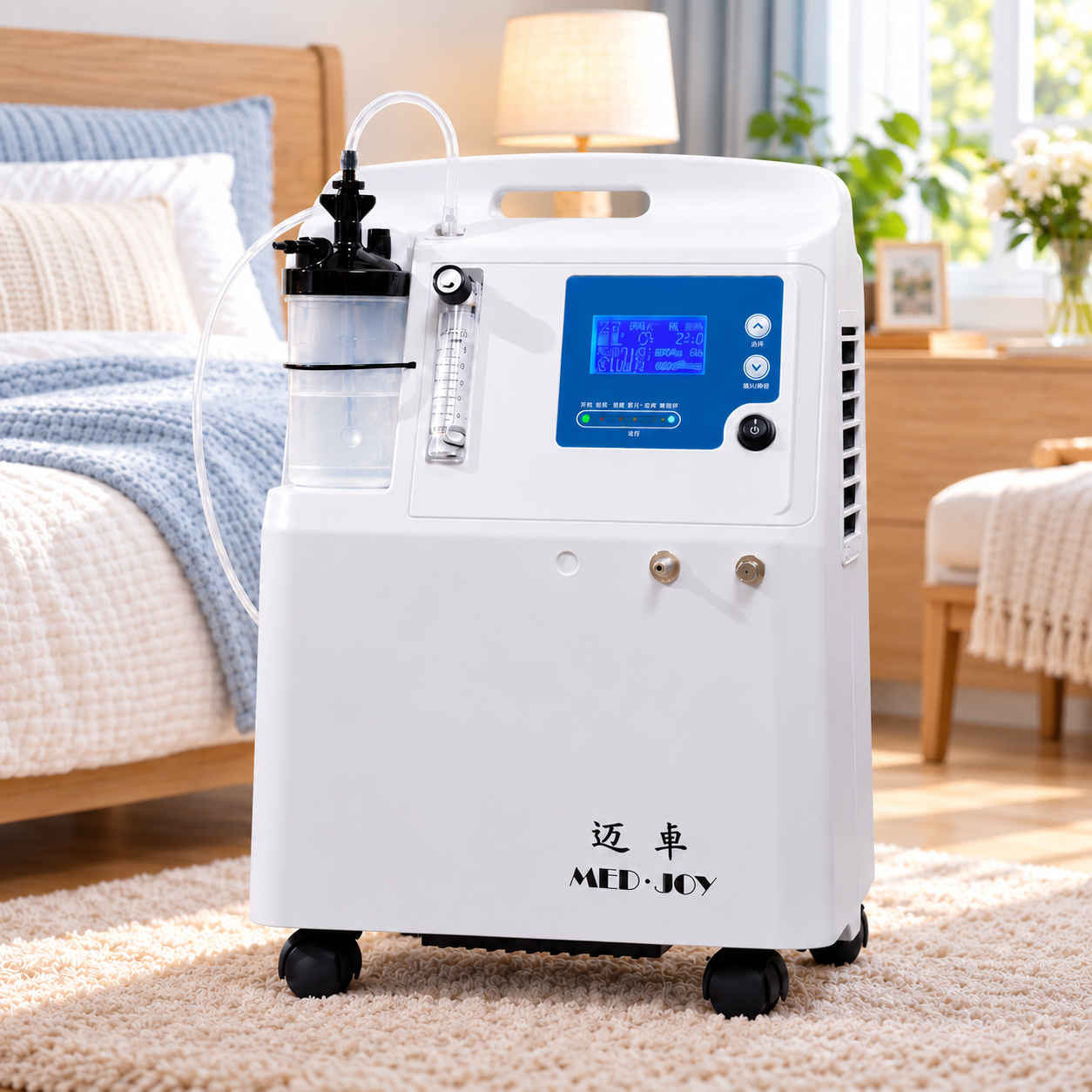 迈卓5AW医用5L制氧机完整机身展示